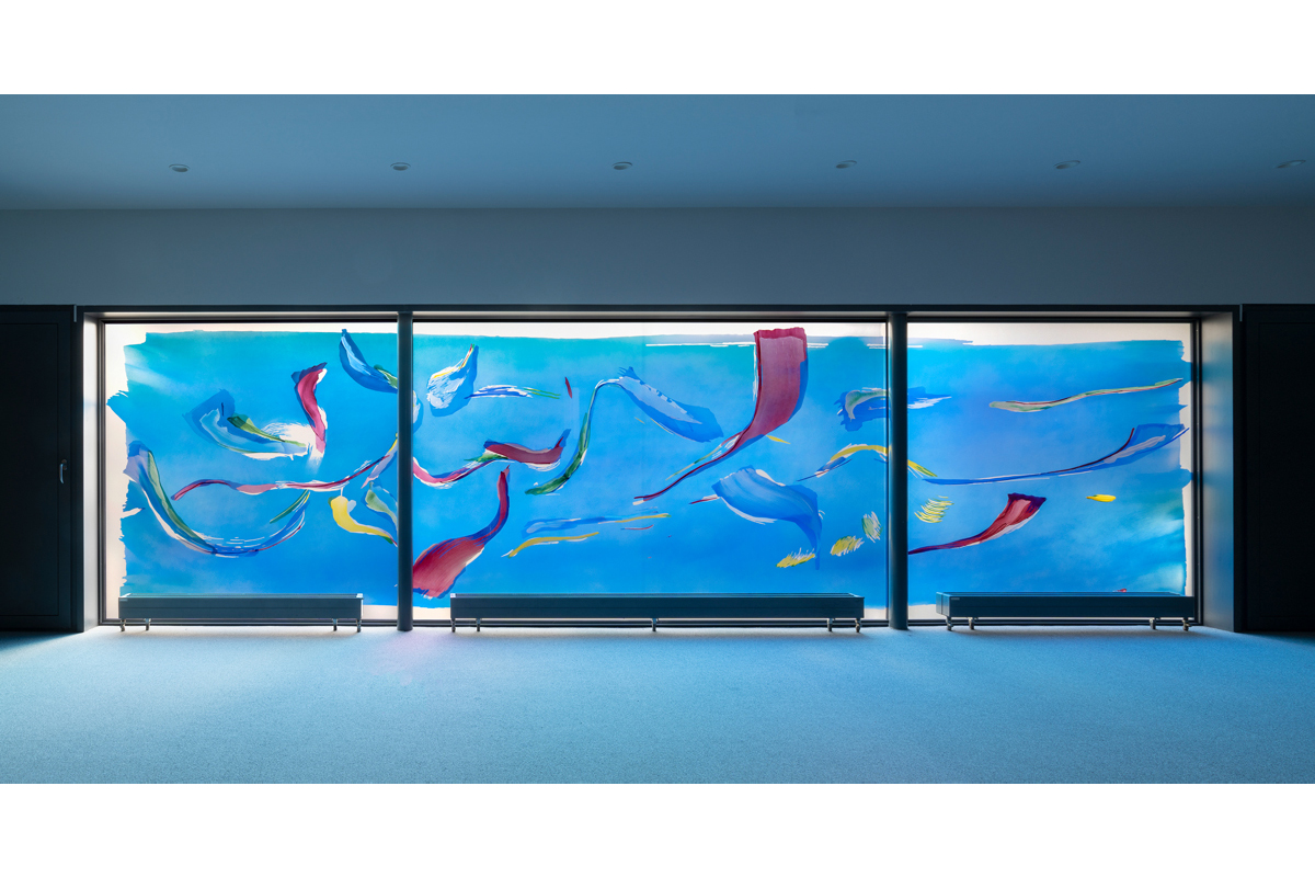 Reverse glass painting for EKHN Darmstadt